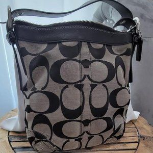 Navy Blue C Coach Bag